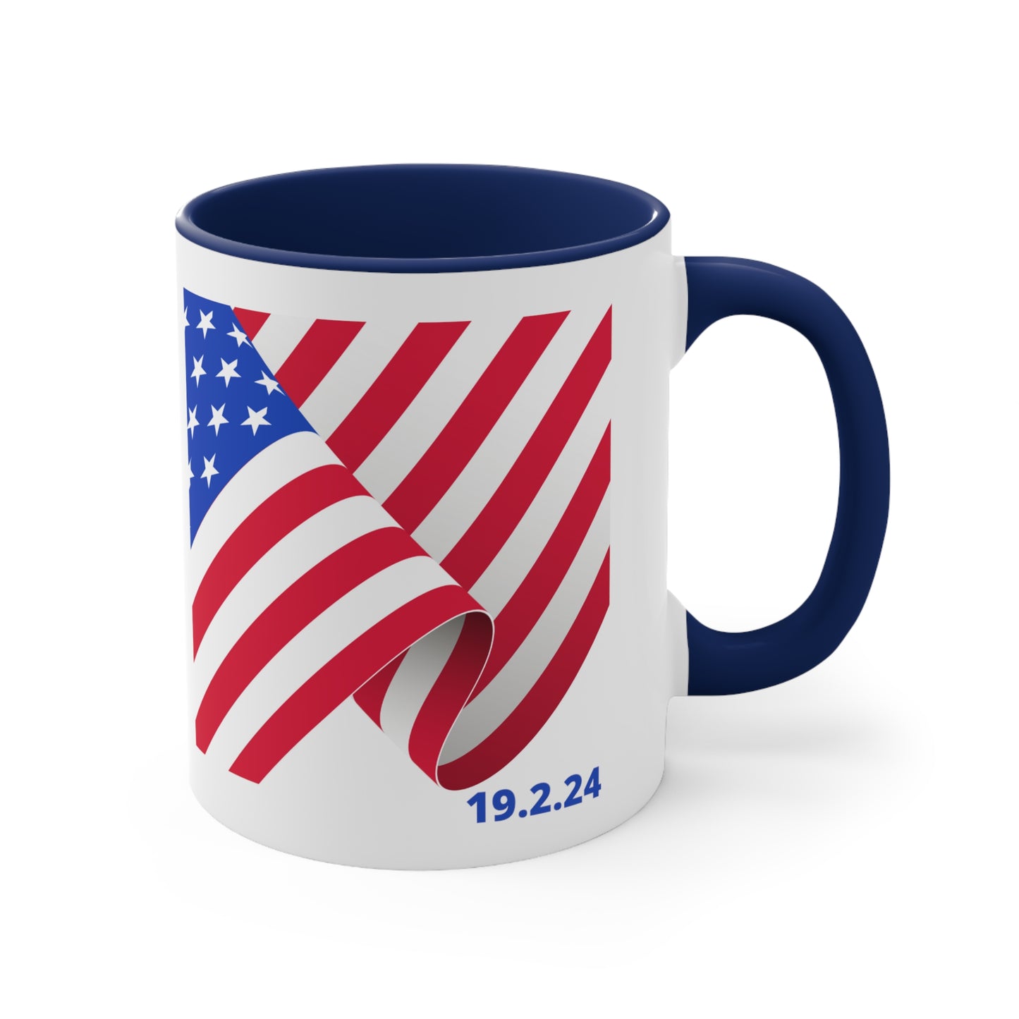 Happy President's Day 2024 Accent Coffee Mug, 11oz