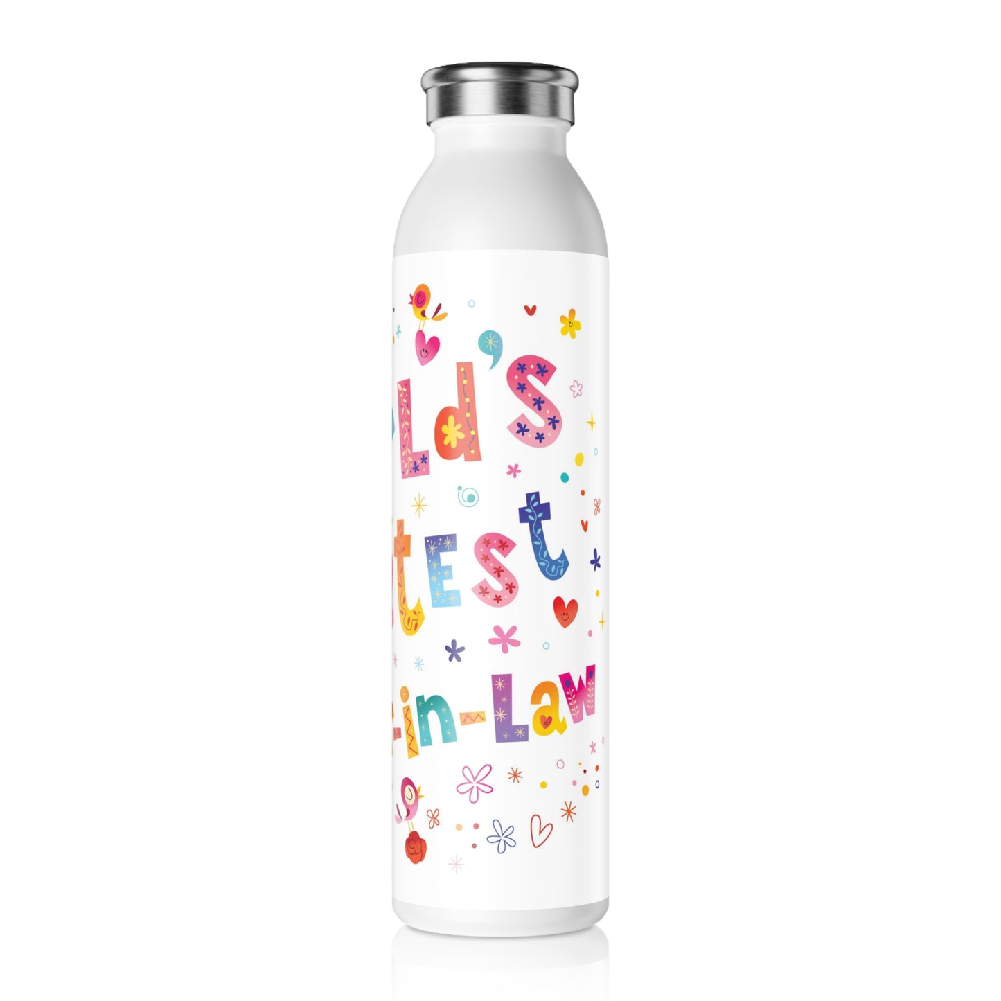 World's Greatest Mother-In-Law 20oz Slim Water Bottle