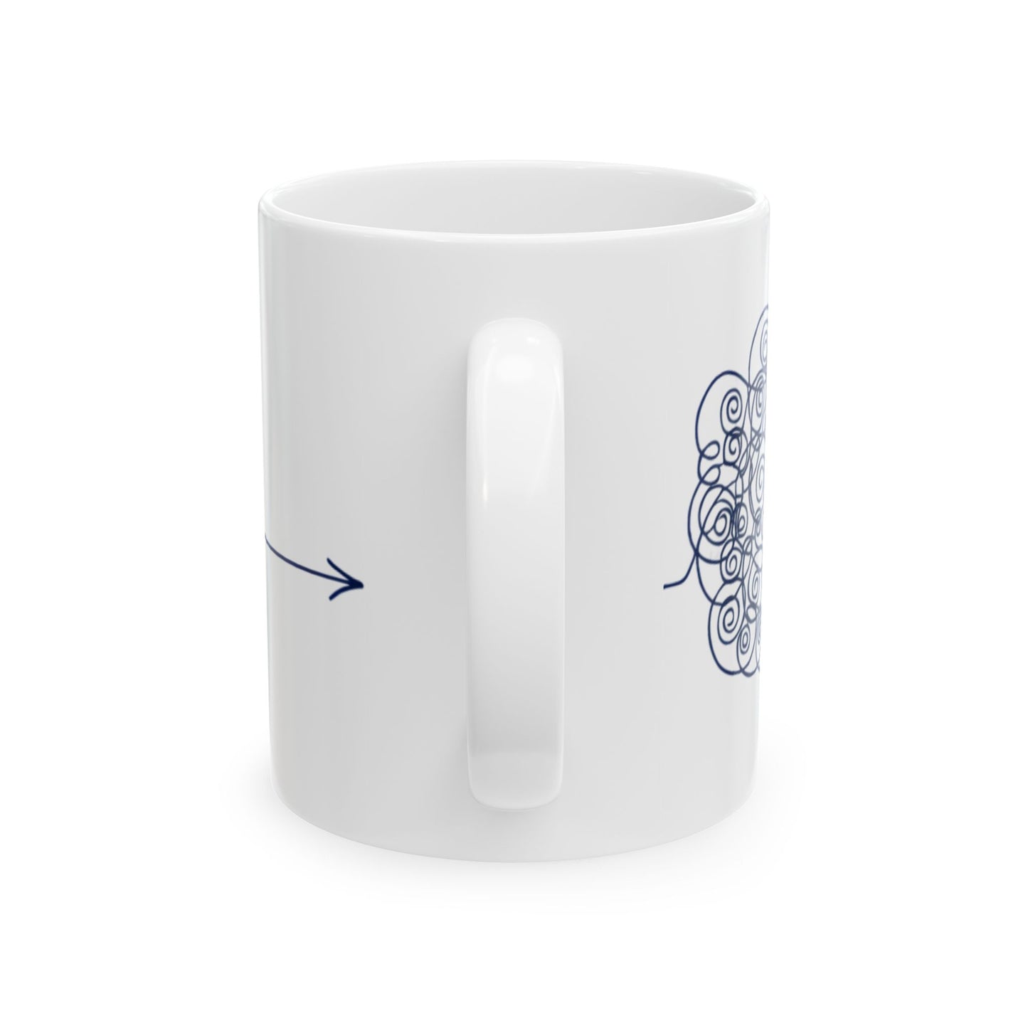 Navy  Chaos to Clarity Arrow Coffee Cup