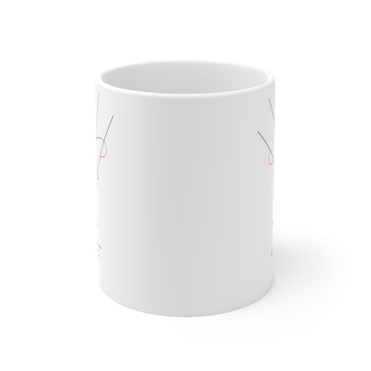 Our Love Is Infinite Holding Hands with Infinity Ties Ceramic Mug 11oz