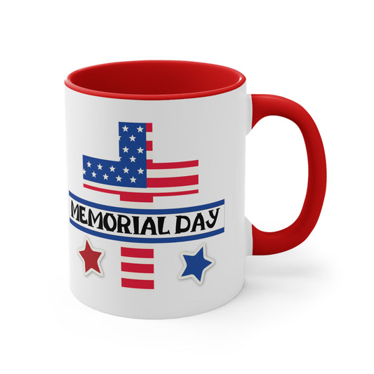 Memorial Day Accent Coffee Mug, 11oz