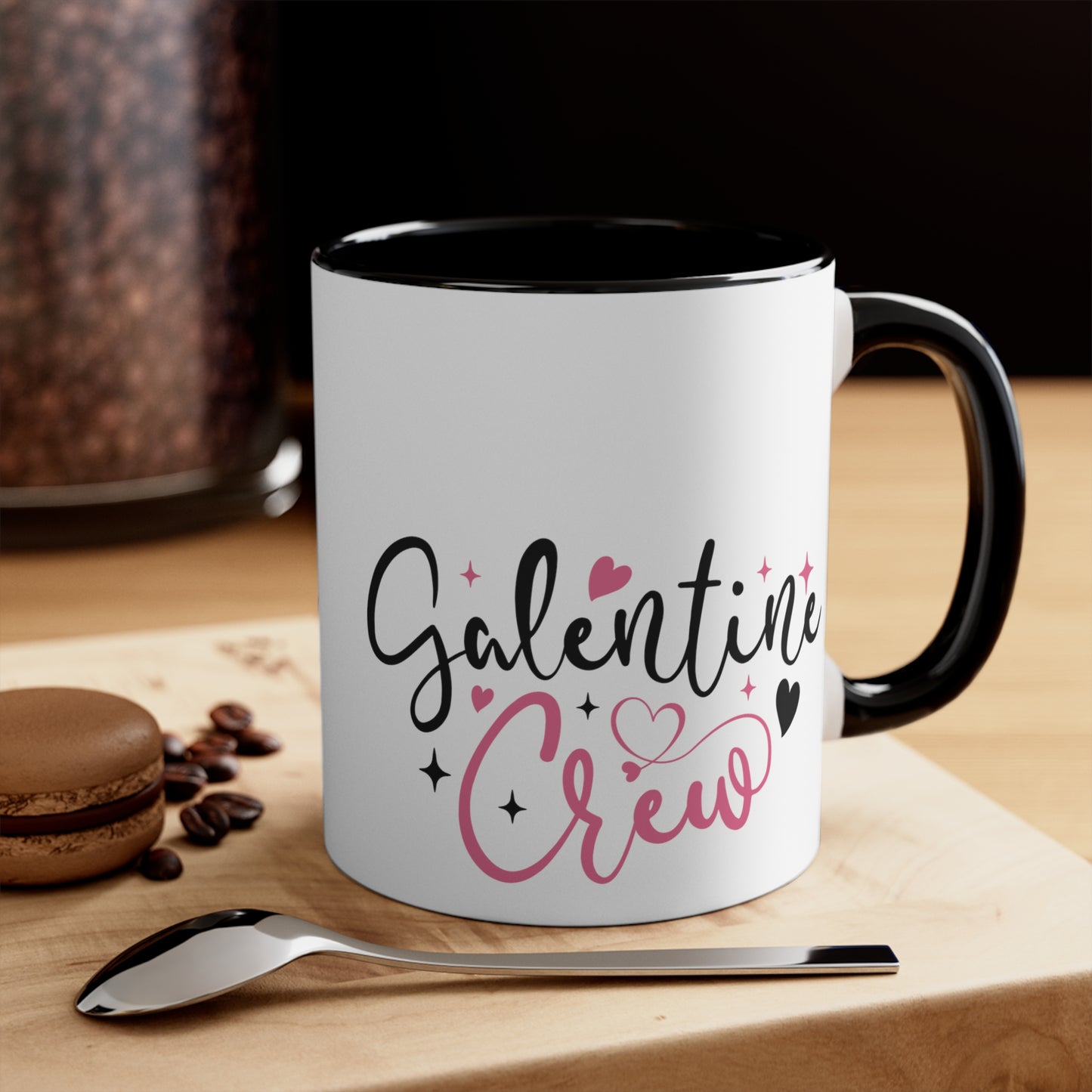 Galentine's Crew Accent Coffee Mug, 11oz