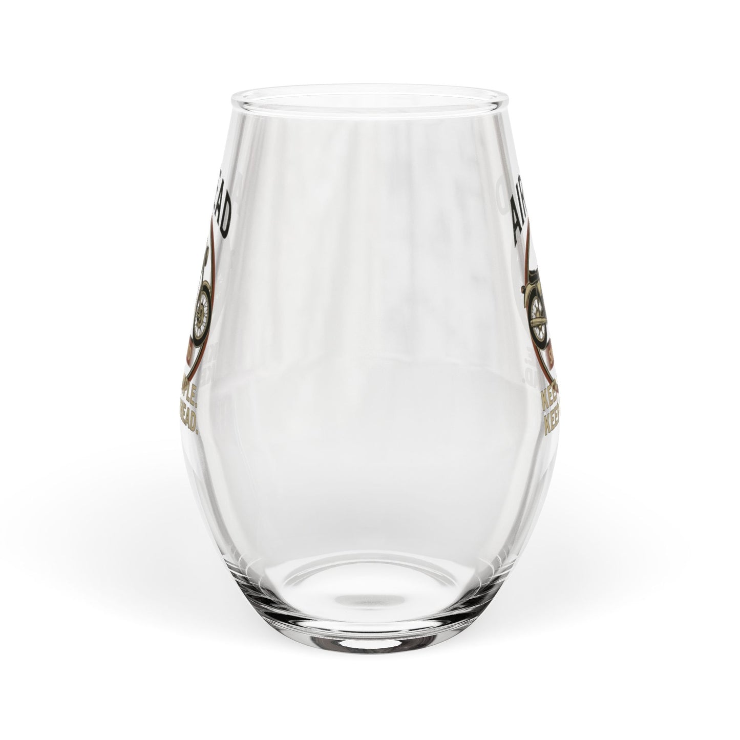 Airhead Stemless Wine Glass, Airhead Glass 11.75oz, BMW Airhead Glass,