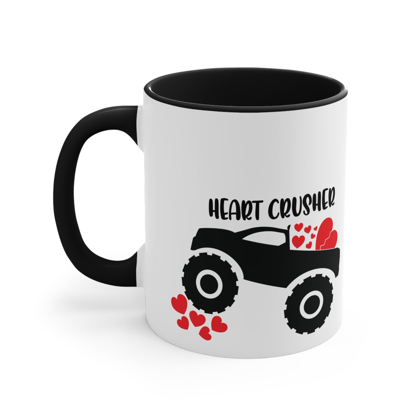 Heart Crusher Accent Coffee Mug, 11oz