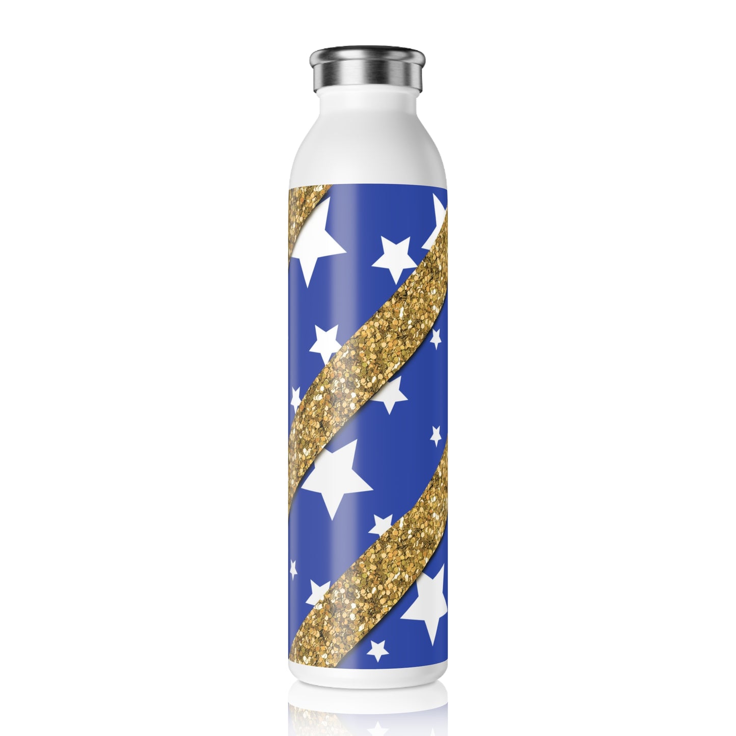 American Flag Themed Slim Water Bottle