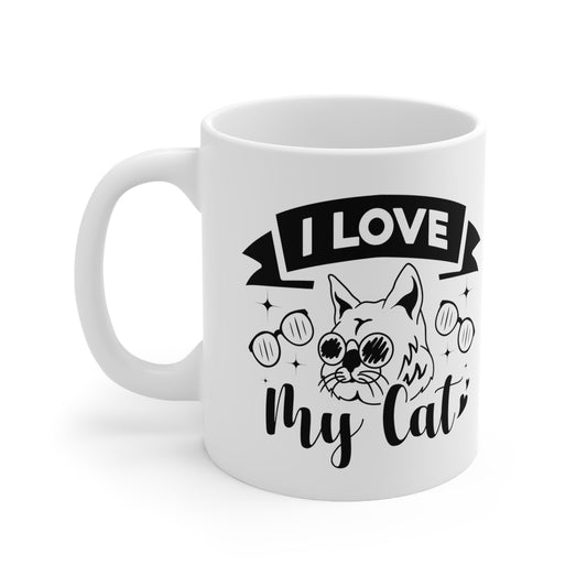 I Love My Cat Ceramic Mug 11oz