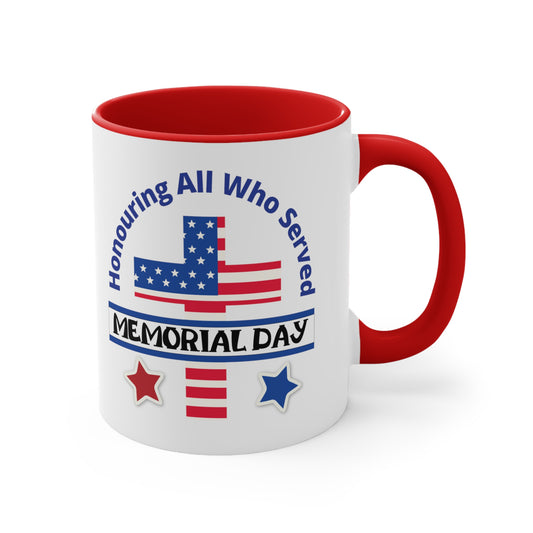 Memorial Day Accent Coffee Mug, 11oz