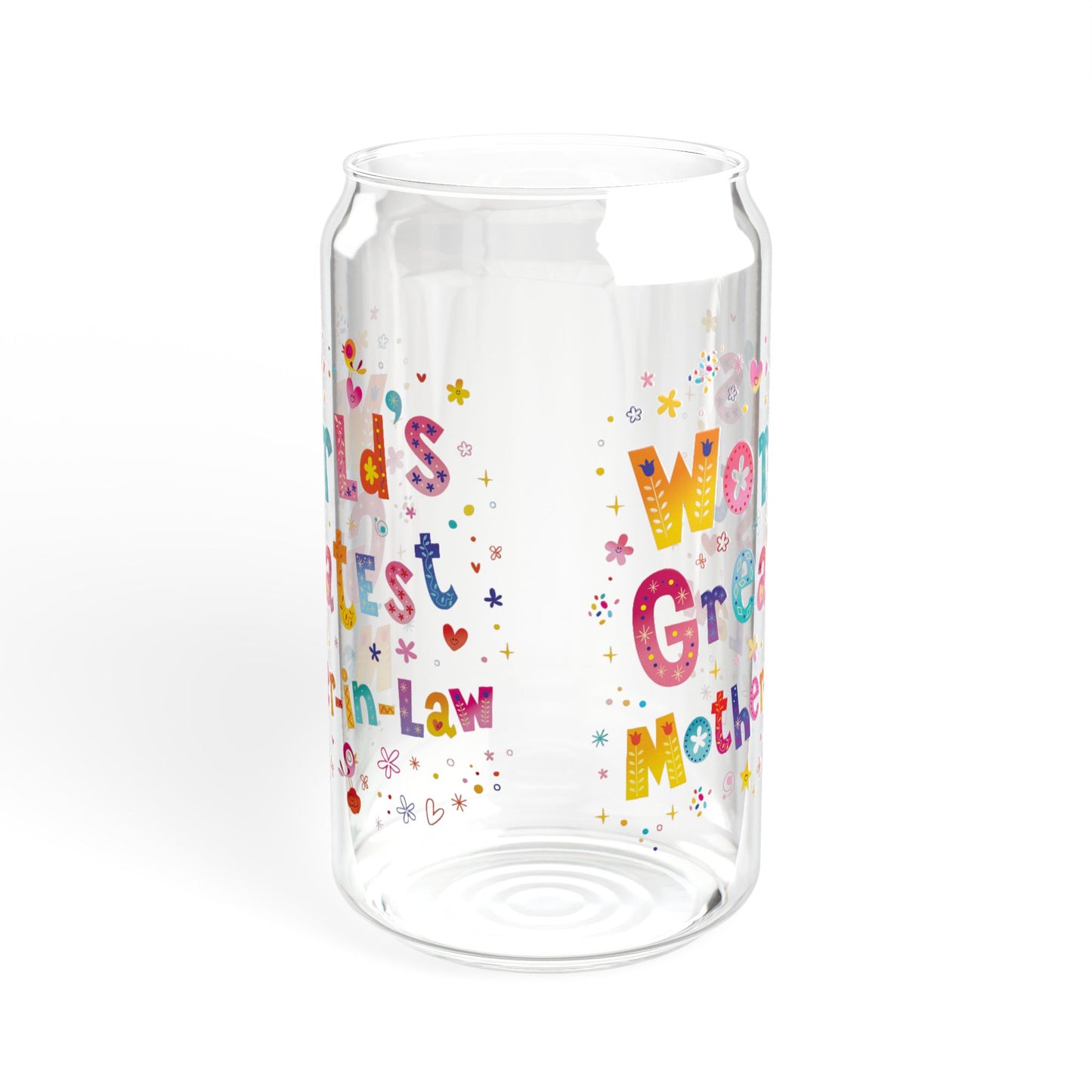 Worlds Greatest Mother In Law, Mother In Law Sipper Glass, Mother In Law Gift, Sipper Glass, 16oz