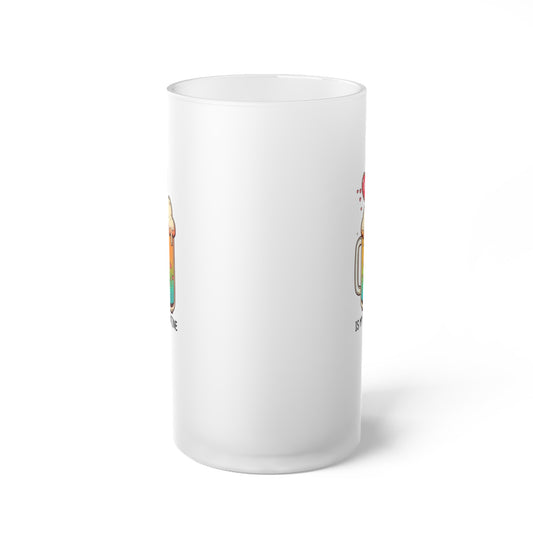 Beer Is My Valentine - Frosted Glass Beer Mug