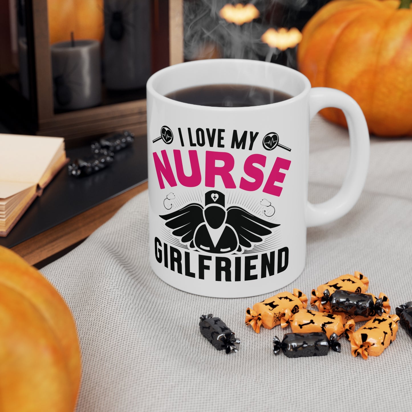 I Love My Nurse Girlfriend Ceramic Mug 11oz