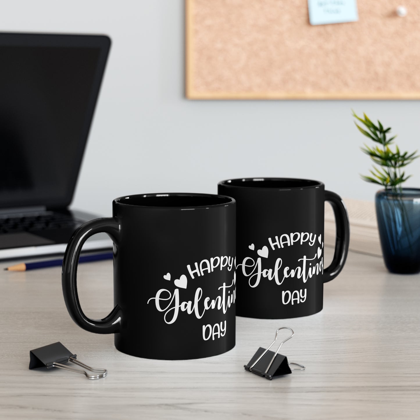 Happy Galentine's Day 11oz Black Mug