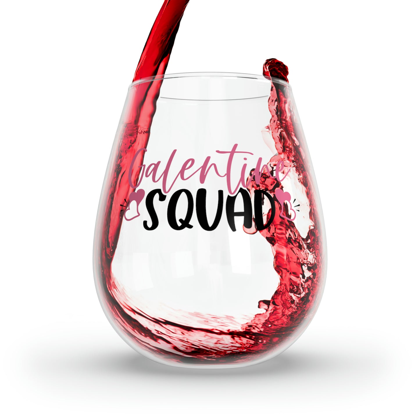 Galentine Squad Stemless Wine Glass, 11.75oz