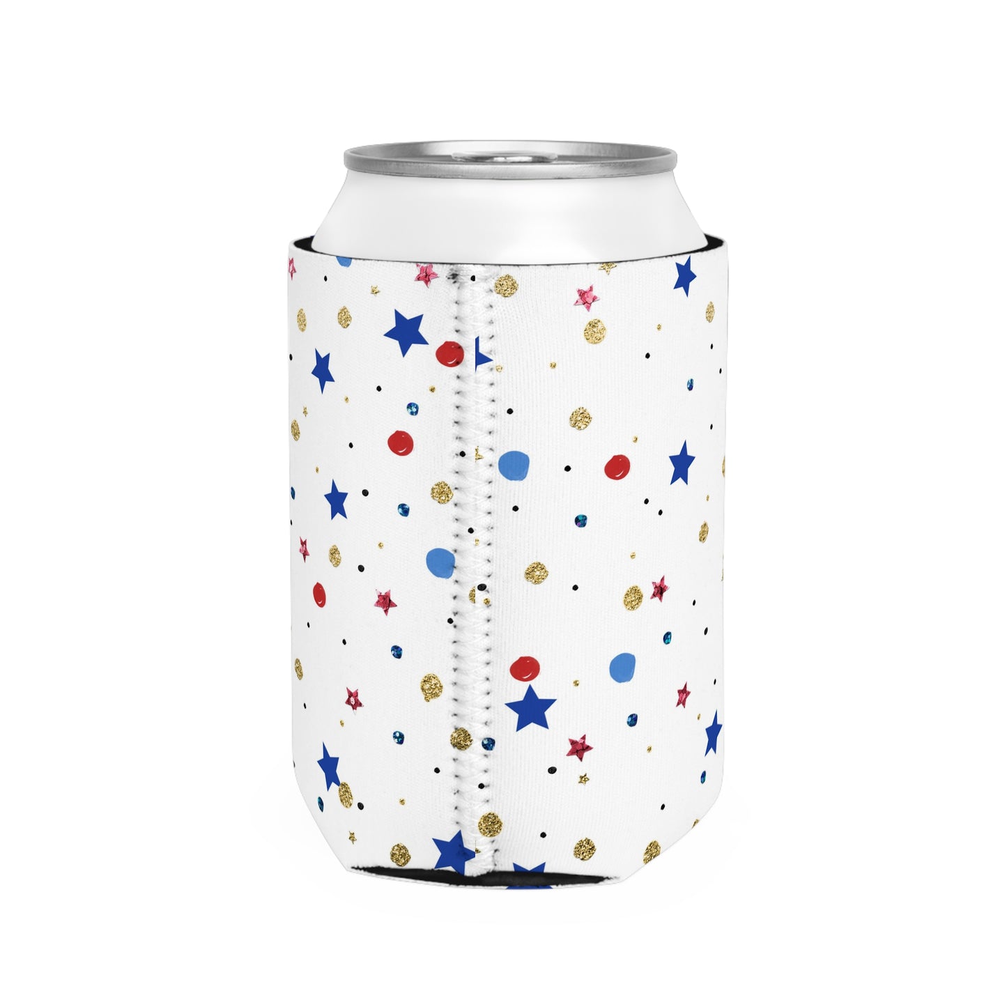 American Flag Themed Stars Can Cooler Sleeve