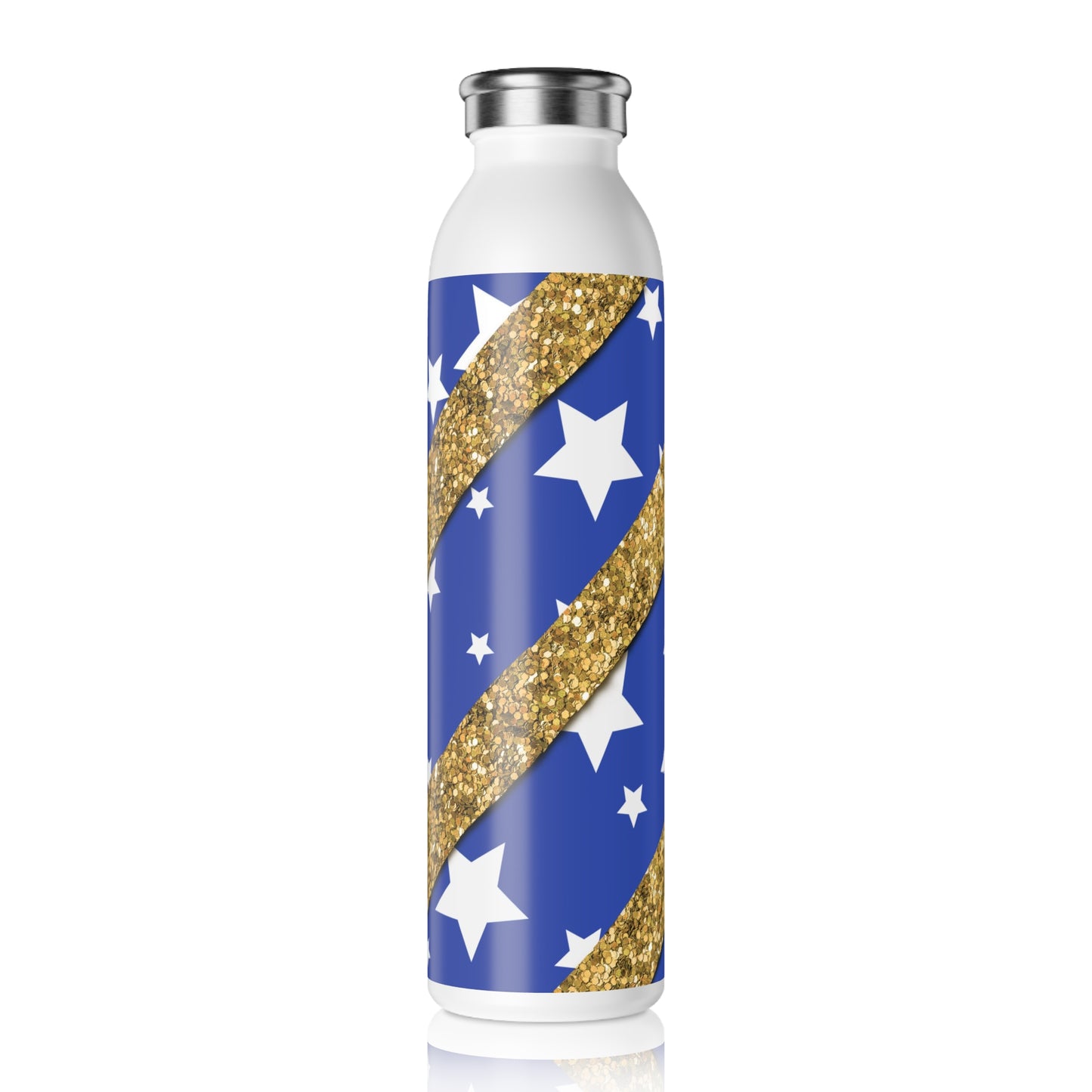 American Flag Themed Slim Water Bottle