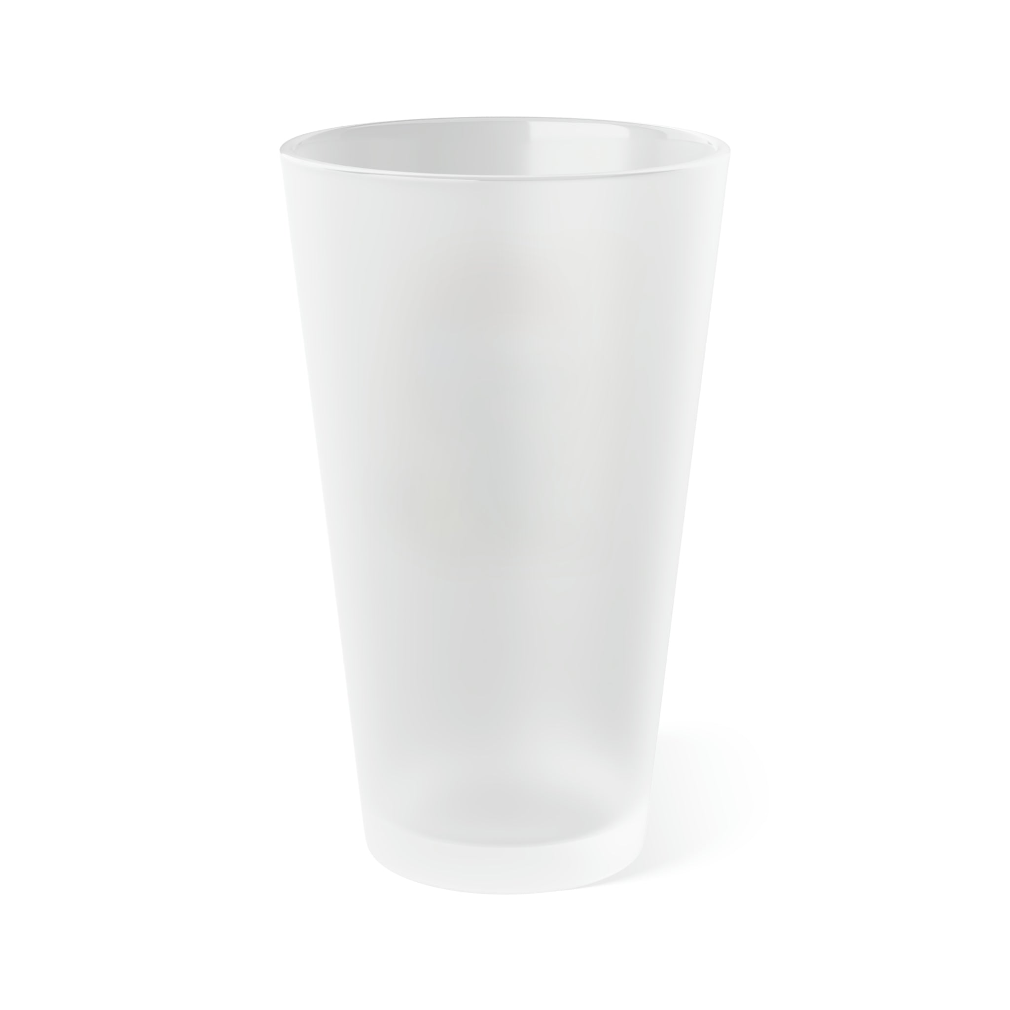 Let's Party Santa Skull Frosted Pint Glass, 16oz
