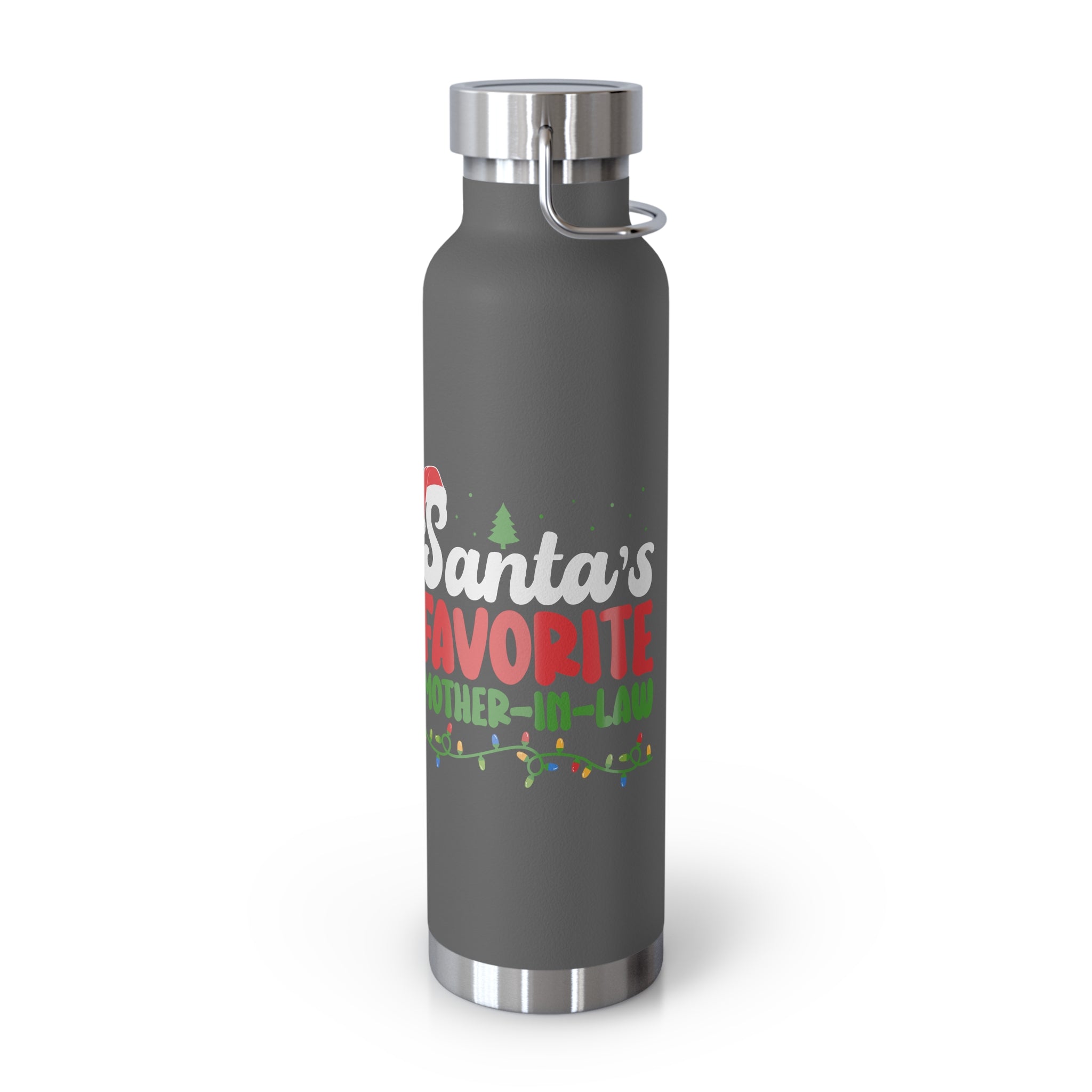 Santa's Favorite Mother-In-Law Copper Vacuum Insulated Bottle, 22oz