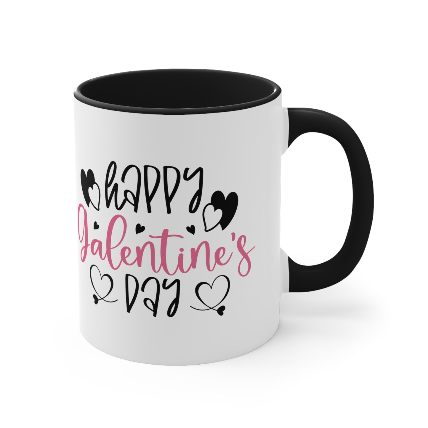 Happy Galentine's Day Black Mug