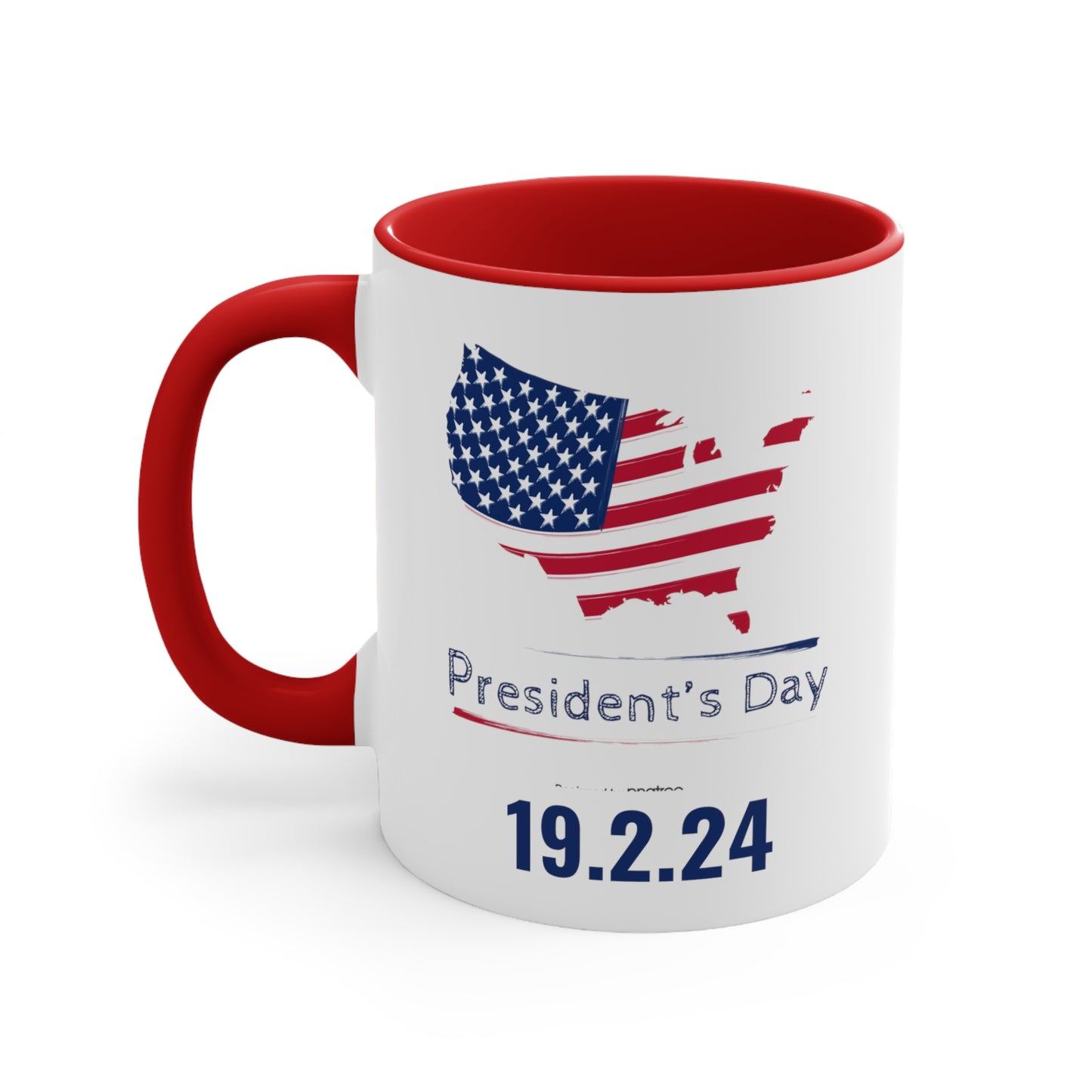 Happy President's Day 2024 Accent Coffee Mug, 11oz