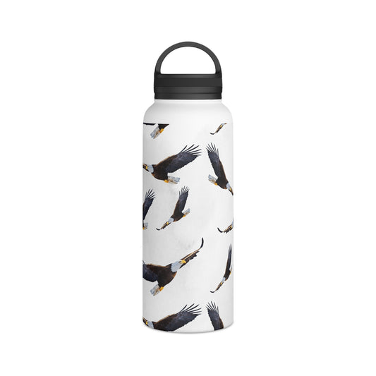 Back To School Eagles Stainless Steel Water Bottle, Handle Lid