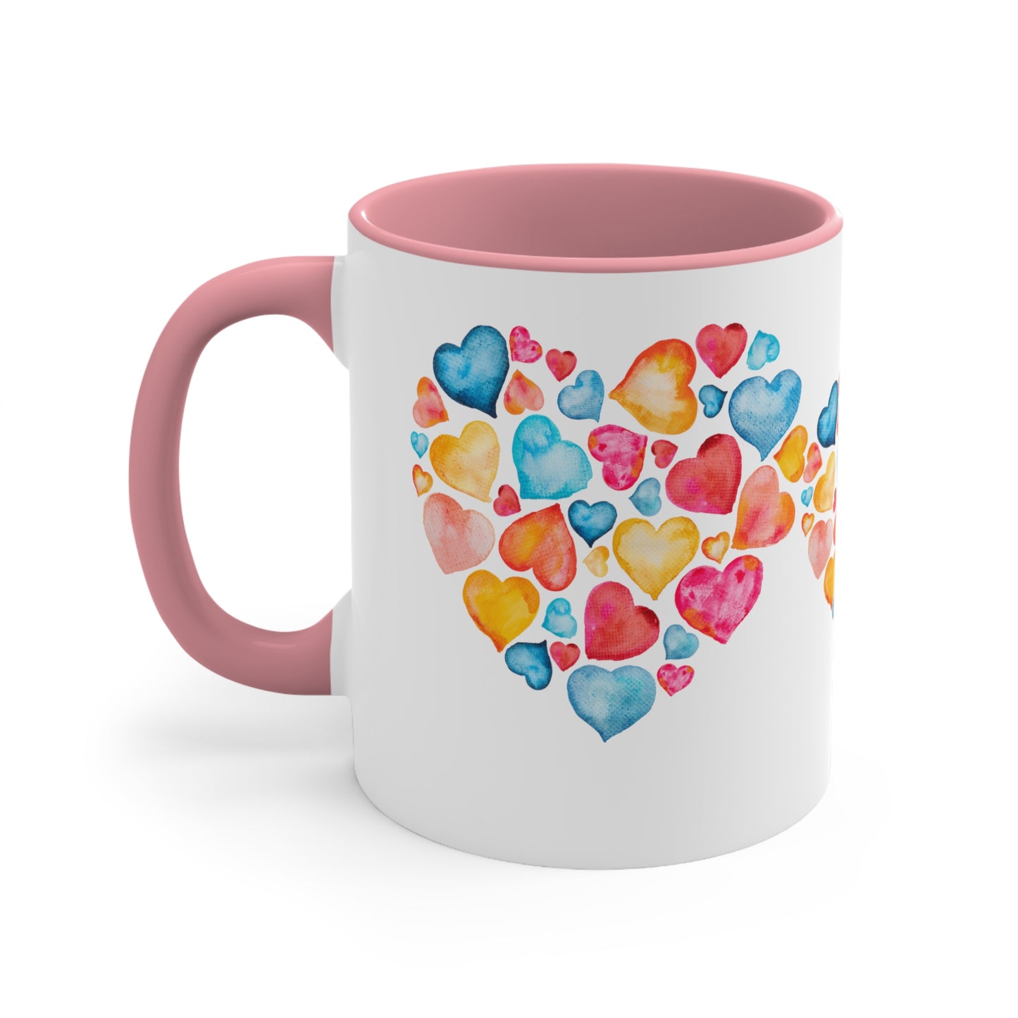 Valentine Hearts Accent Coffee Mug, 11oz