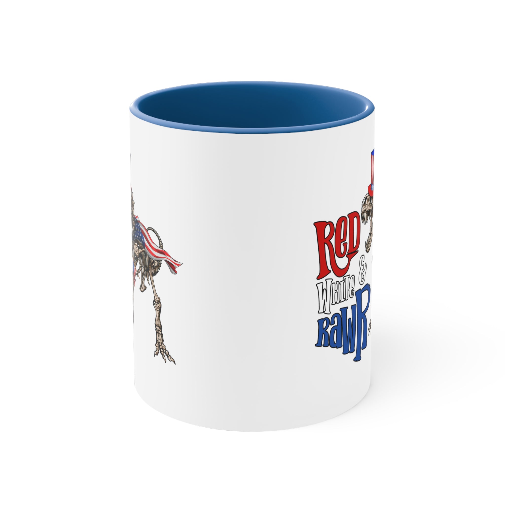 Red White & Rawr Accent Coffee Mug, 11oz