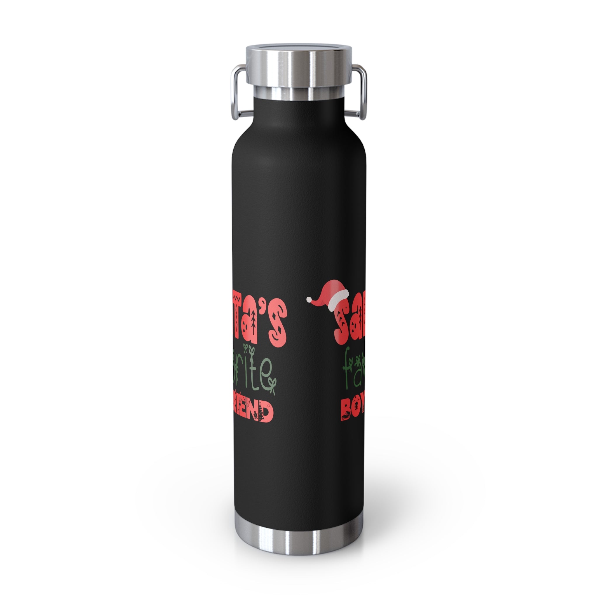 Santa's Favorite Boyfriend Copper Vacuum Insulated Bottle, 22oz
