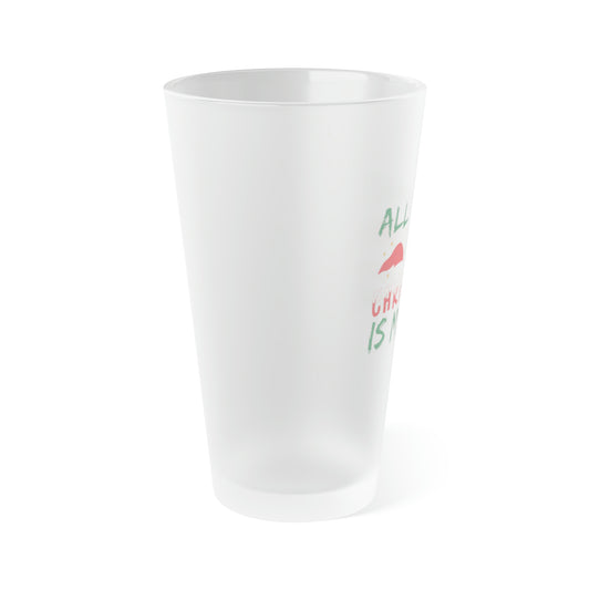 All I Want For Christmas Is My Mom Frosted Pint Glass, 16oz