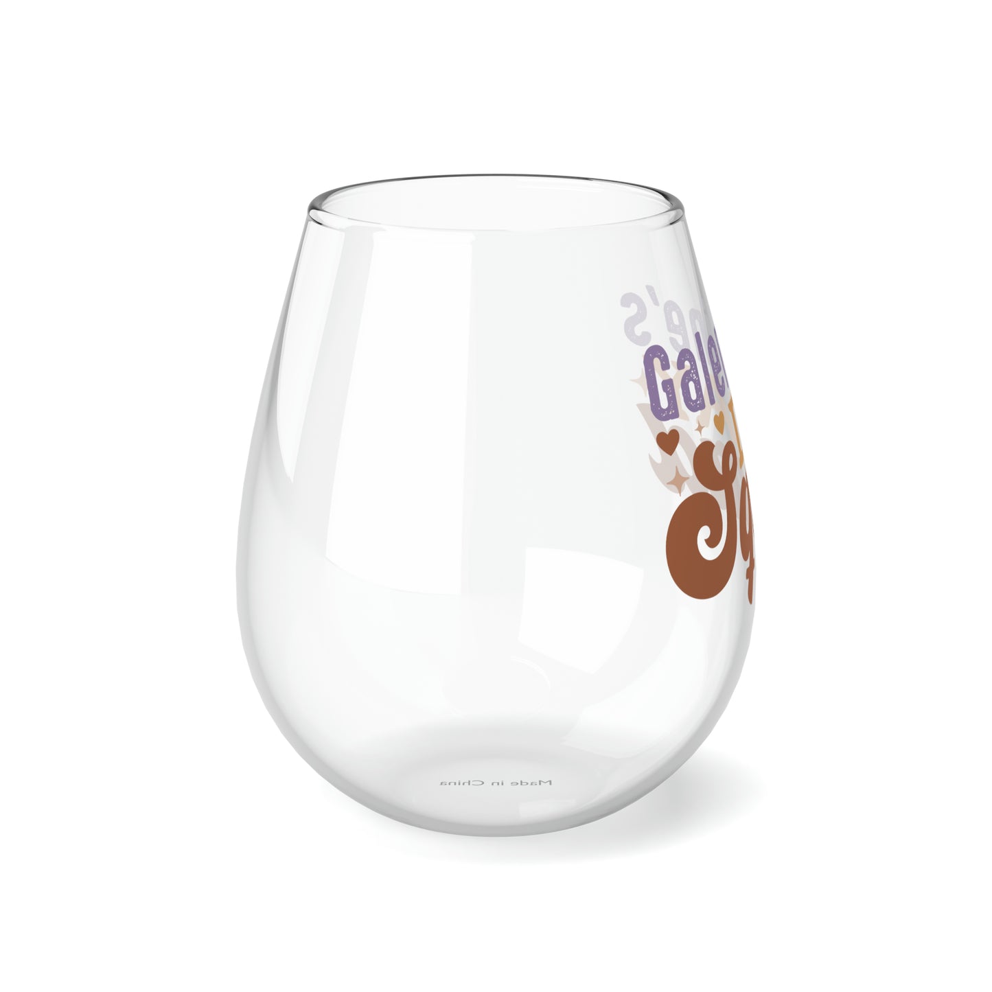 Galentine's Day Squad Stemless Wine Glass, 11.75oz