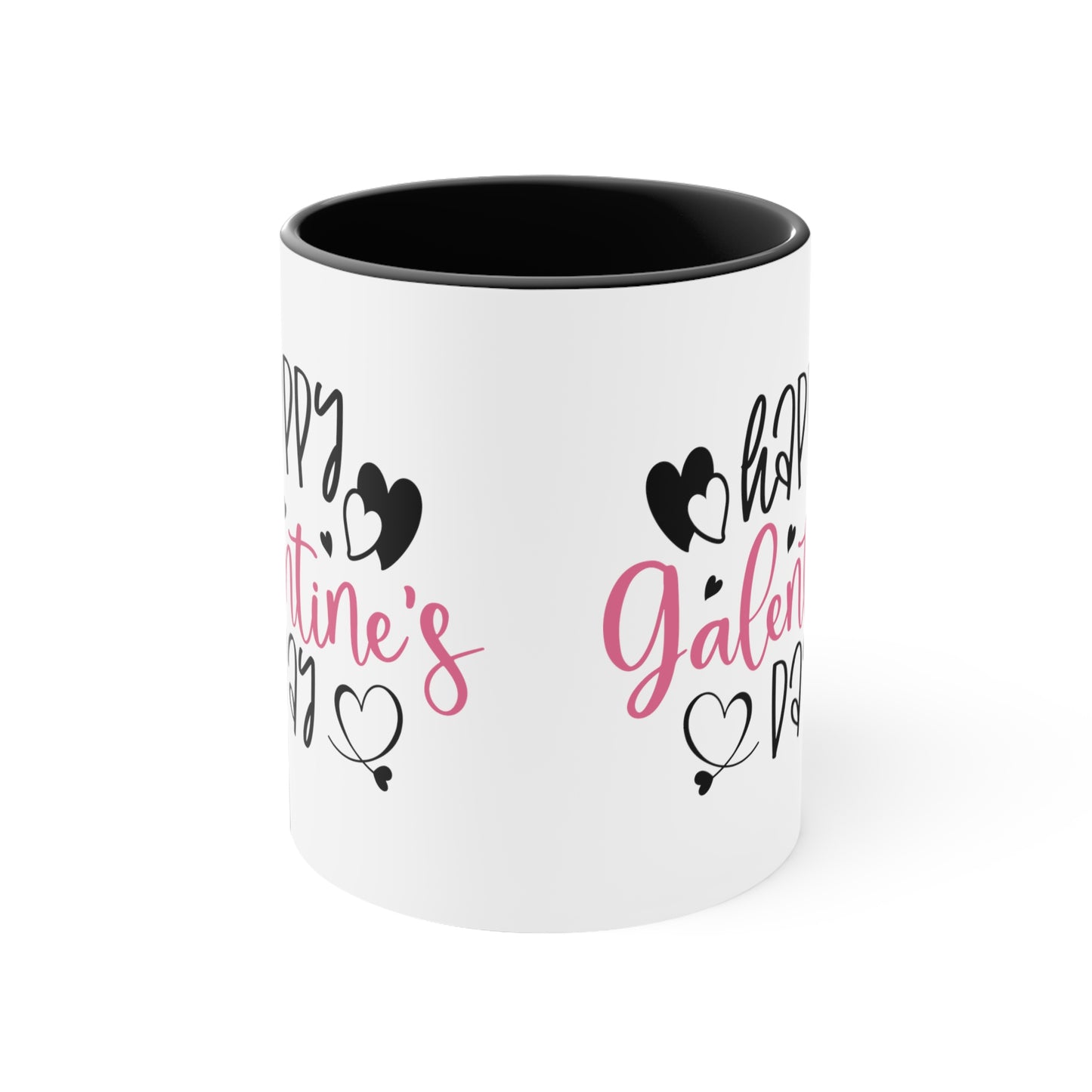 Happy Galentine's Day Black Mug