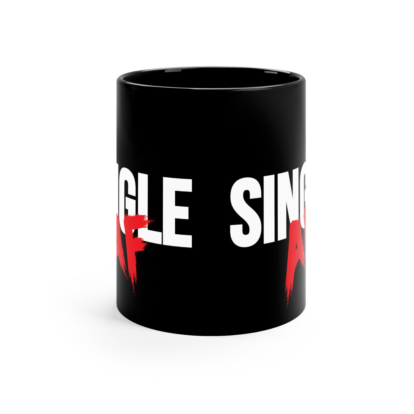 Single AF 11oz Black Mug