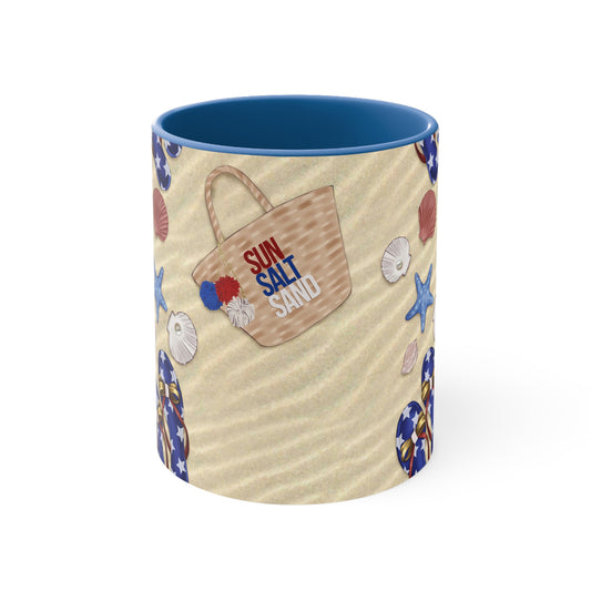 American Salt Sun Sand Accent Coffee Mug, 11oz