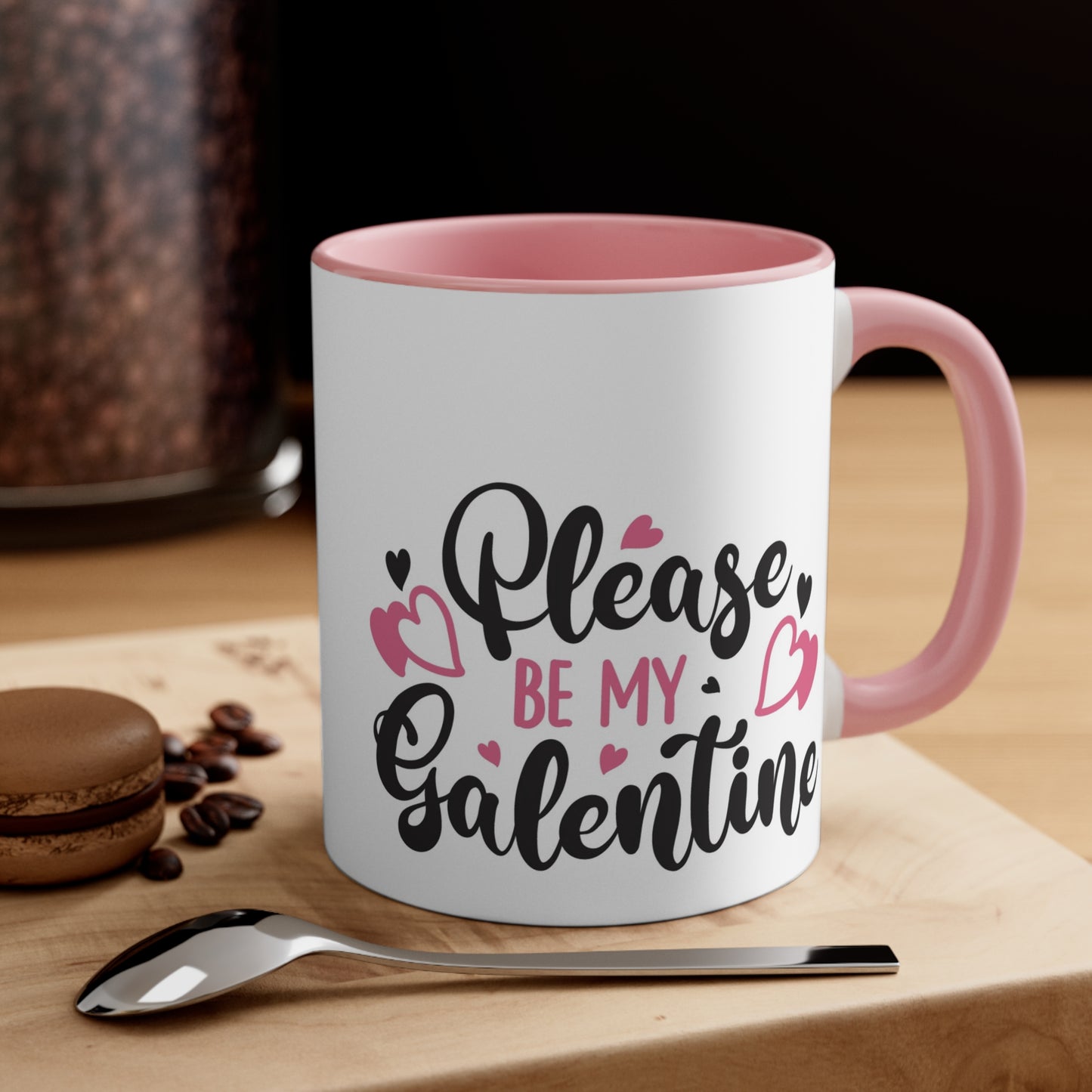 Please Be My Galentine Accent Coffee Mug, 11oz