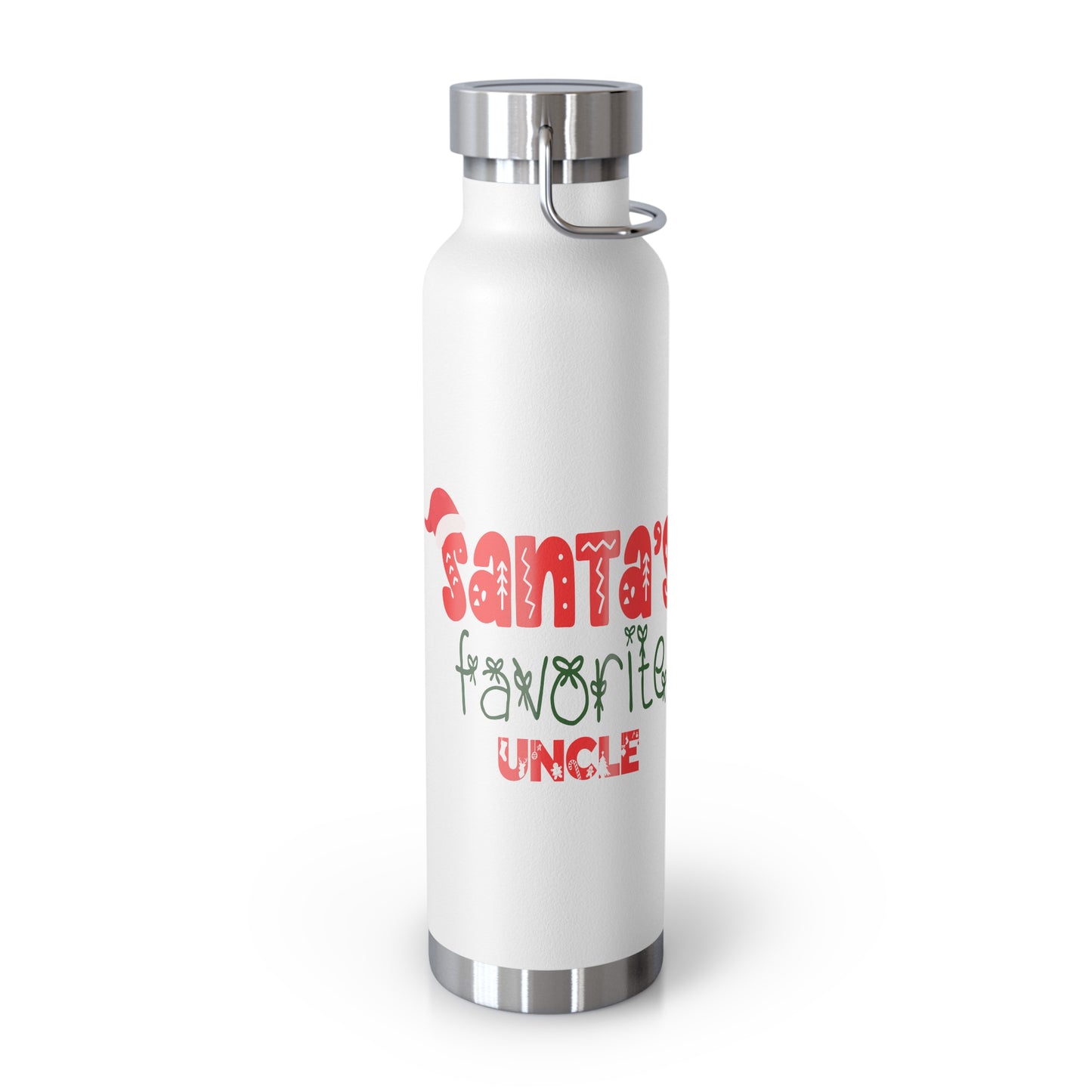 Santa's Favorite Uncle Copper Vacuum Insulated Bottle, 22oz