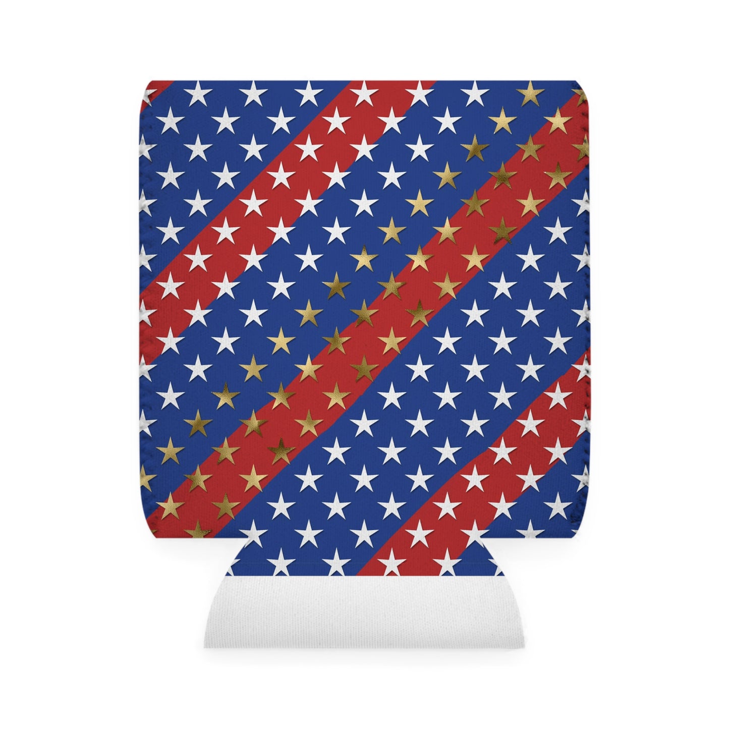 American Flag Themed Stars & Stripes Can Cooler Sleeve