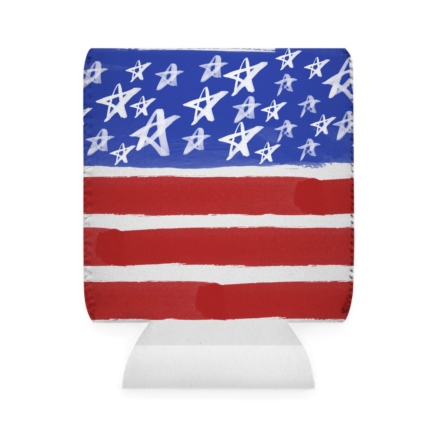 American Flag Themed Can Cooler Sleeve