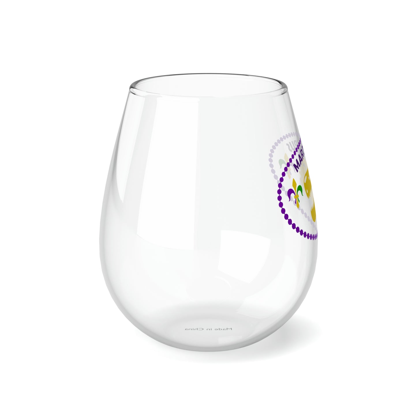 Mardisaurus Stemless Wine Glass, 11.75oz