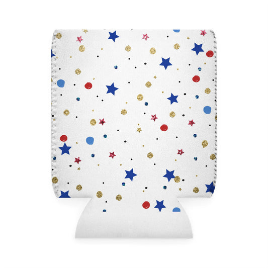 American Flag Themed Stars Can Cooler Sleeve