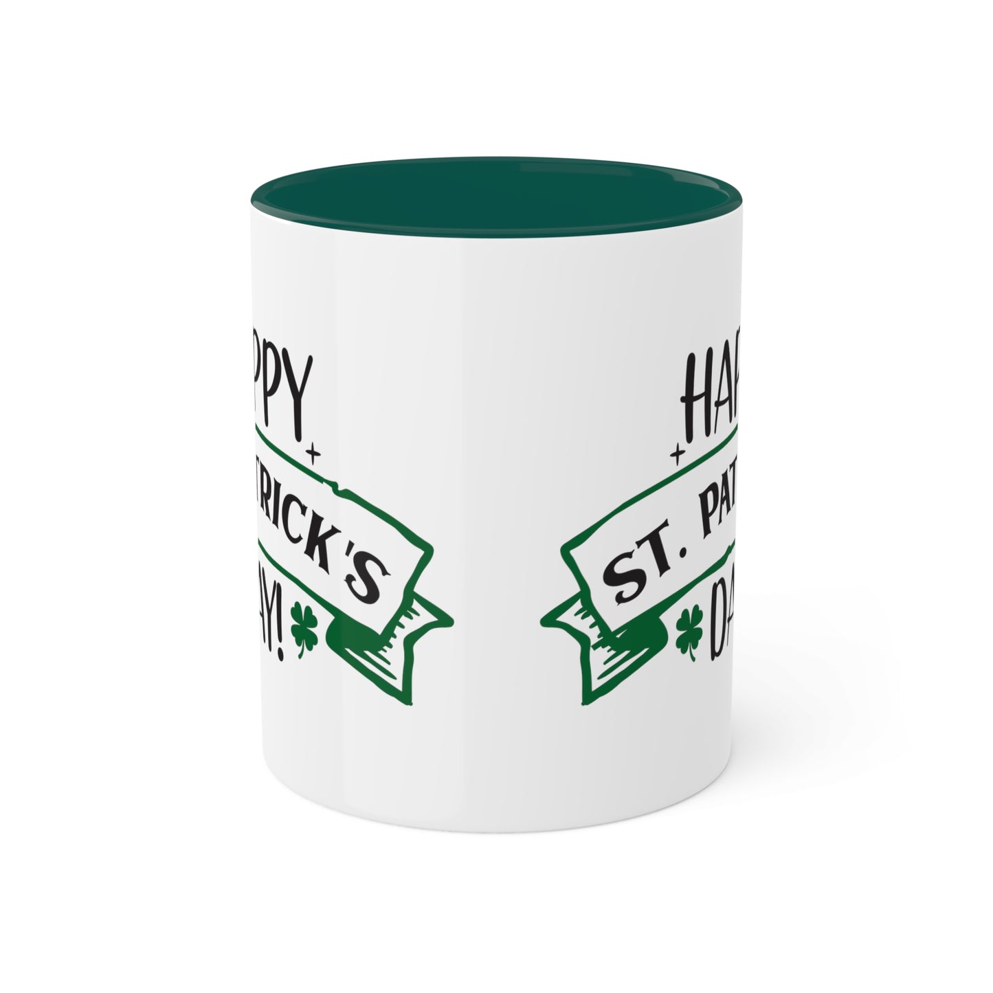 Happy St Patrick's Day Accent Mugs, 11oz