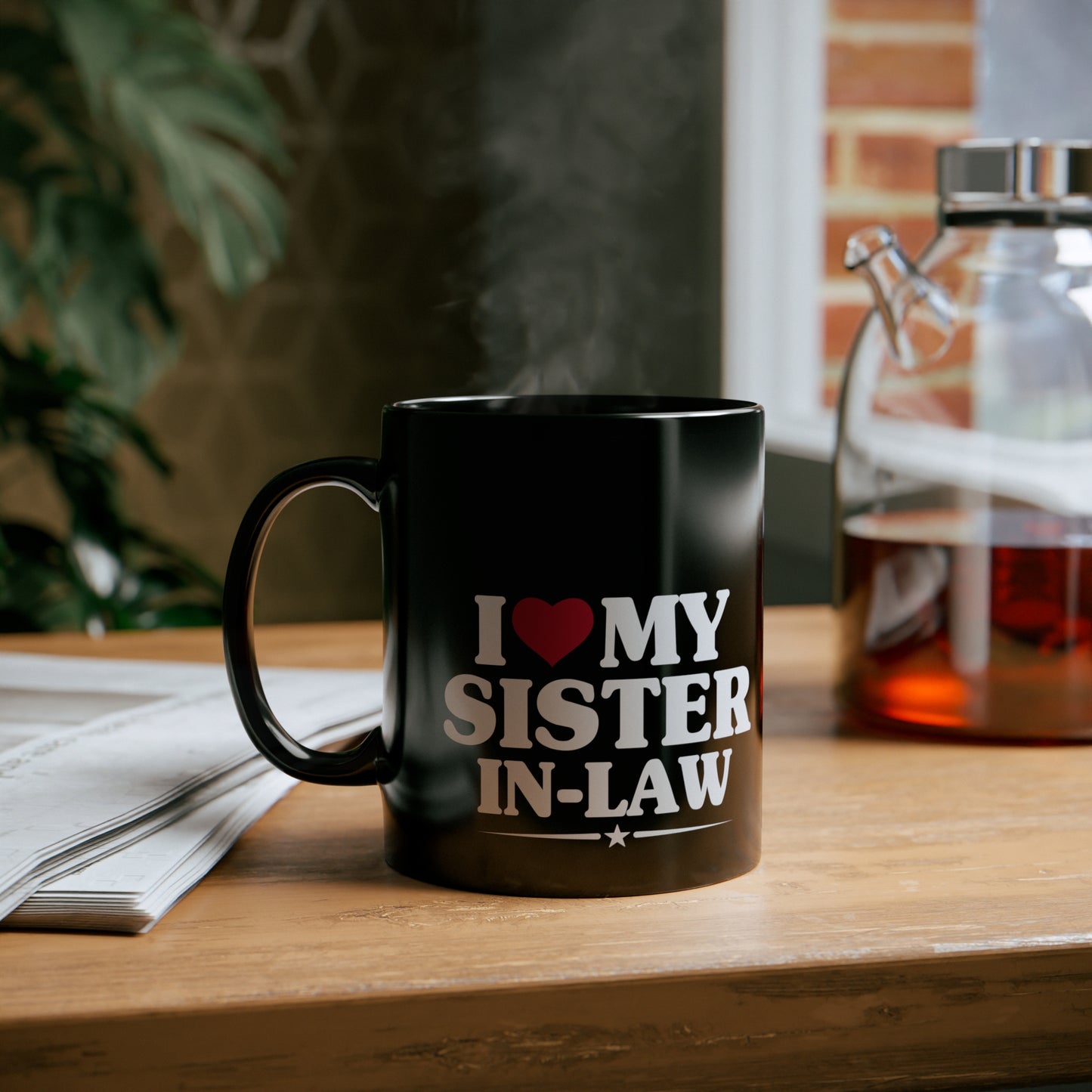 I Love My Sister-in-Law 11oz Black Mug