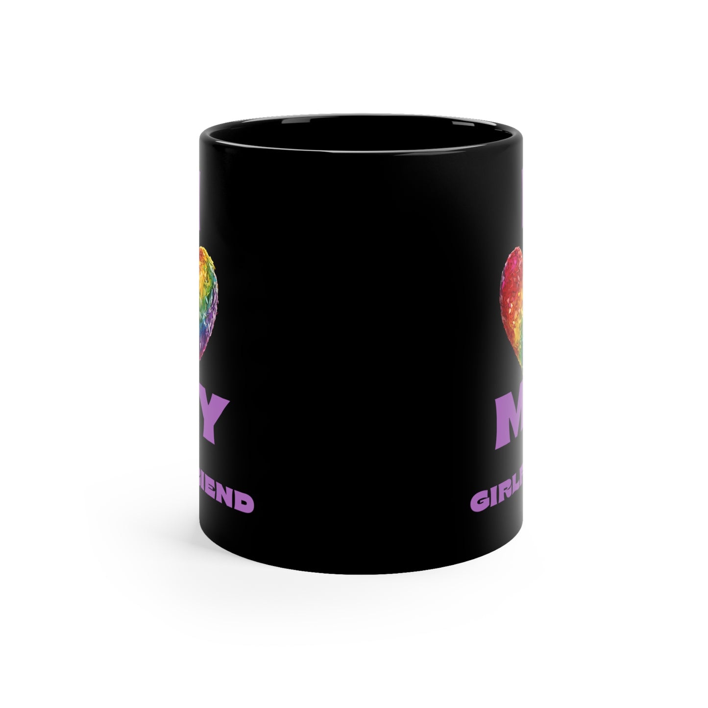 I Love My Girlfriend 11oz Black Mug