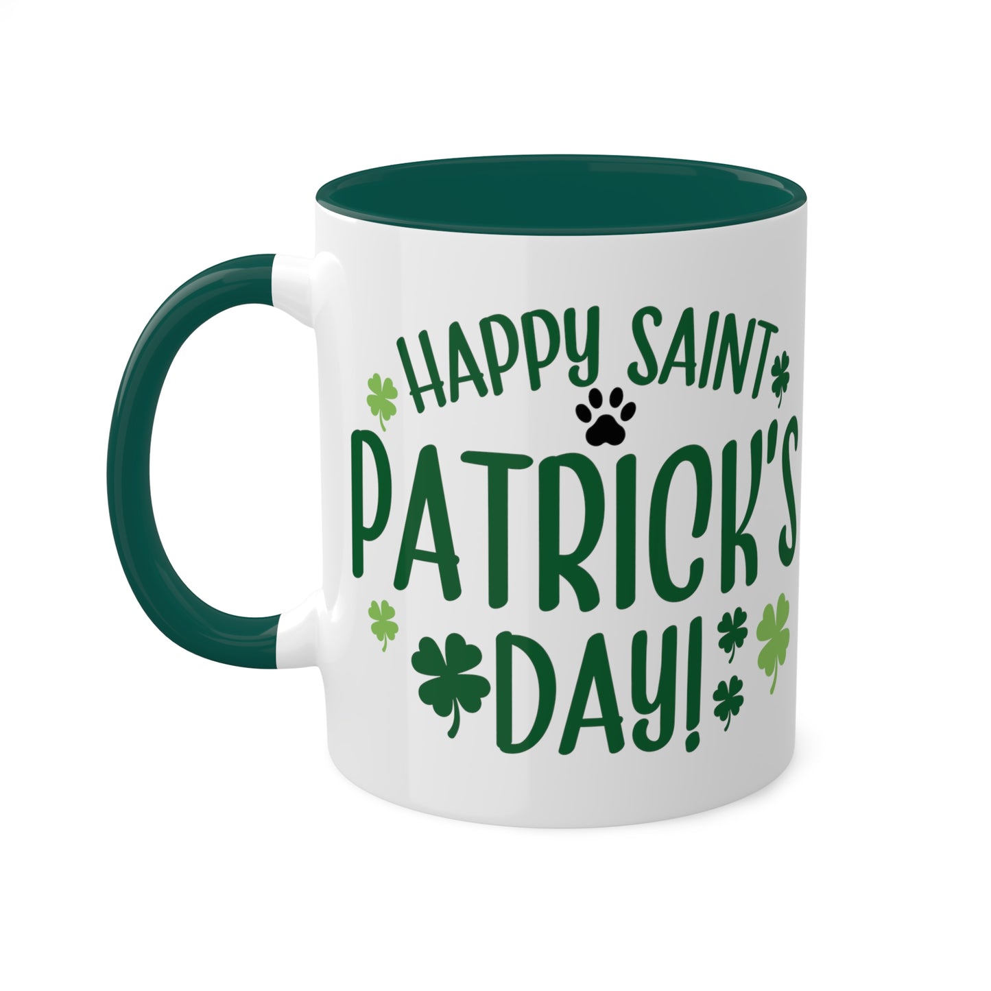 Happy St Patrick's Day Accent Mugs, 11oz