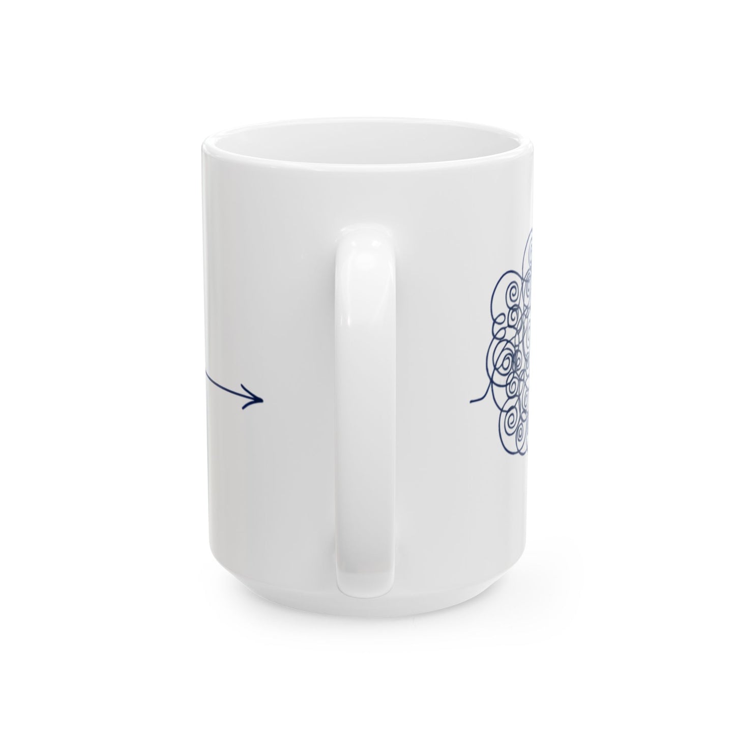 Navy  Chaos to Clarity Arrow Coffee Cup