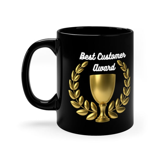 Best Customer Award - Black Coffee Mug, 11oz