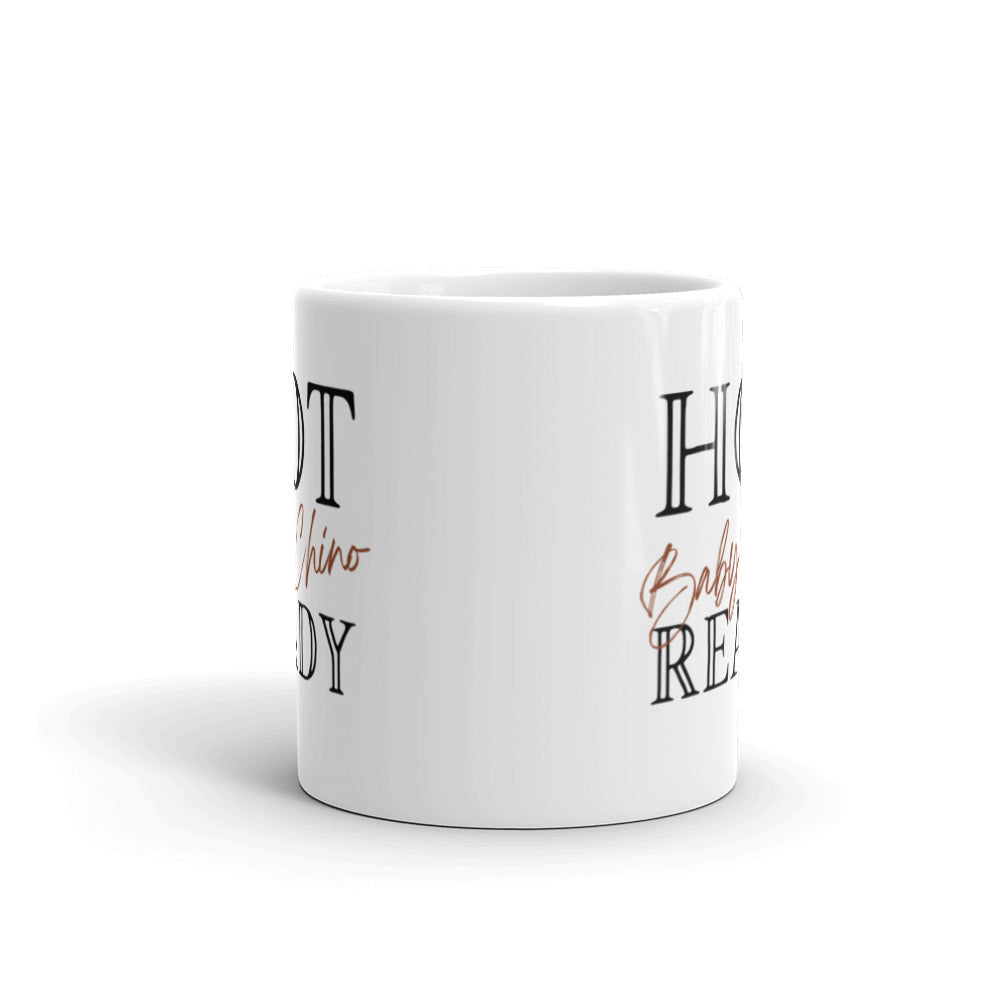 Hot Baby Chino Ready - White glossy ceramic mug