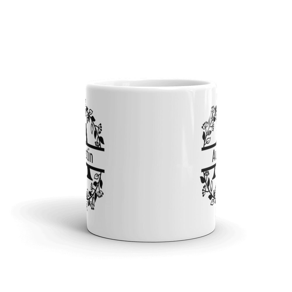 Austin - Personalised - White glossy mug