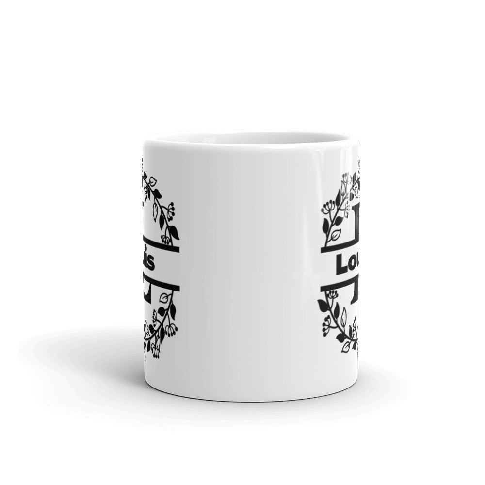 Louis - Personalised - White glossy mug