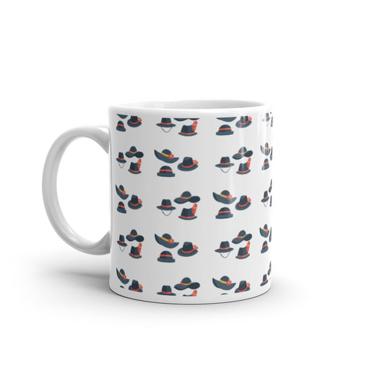 Hat Icons - White glossy mug - National Hat Day