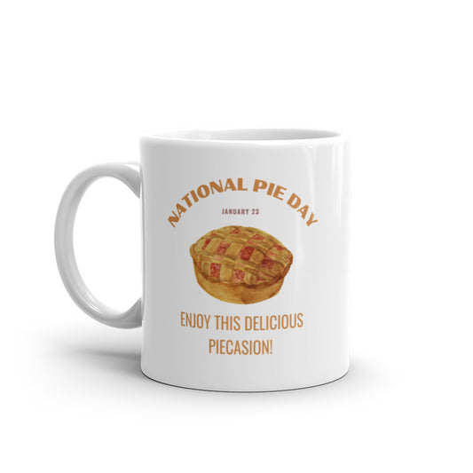 National Pie Day - White glossy mug