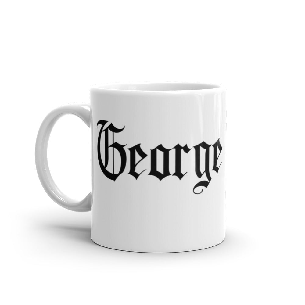 George - White glossy mug