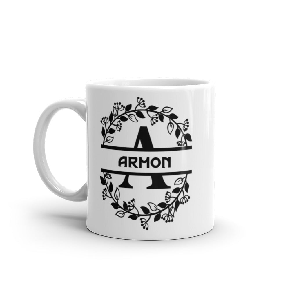 Armon - Personalised - White glossy mug